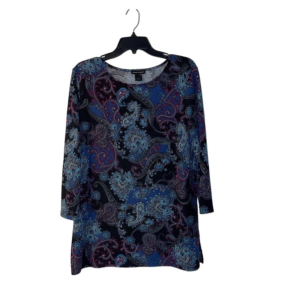Lauren Hansen Tops - Lauren Hansen Paisley Light Sweater Tunic Top size L